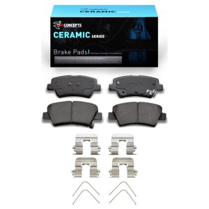 Hyundai Kona Brake Pads - Rear - R1 Concepts - R1 Ceramic Pads & Hardware Kit - `12-`24